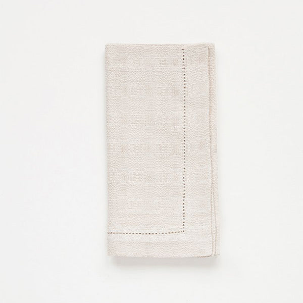 Cloverleaf Linen Napkin - Natural