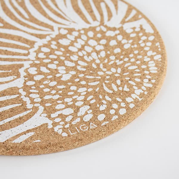 Cork Placemat - Sunflower Design