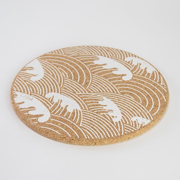 Cork Placemat - Wave Design