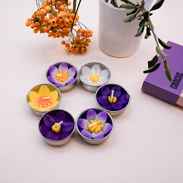 Flower Scented Tea Lights - Crocus