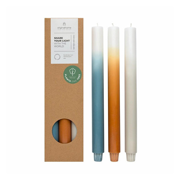 Gradient Candles 3 Pack - Certified Kernel Wax - Clean Ocean