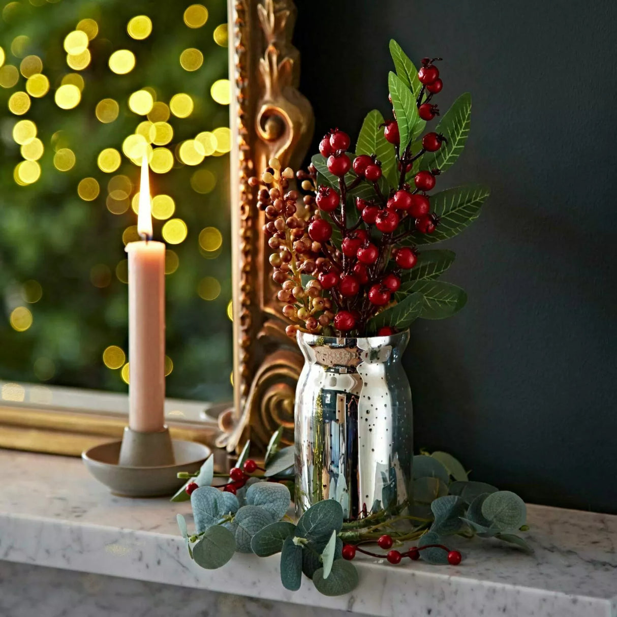 Recycled silver antique-effect vase