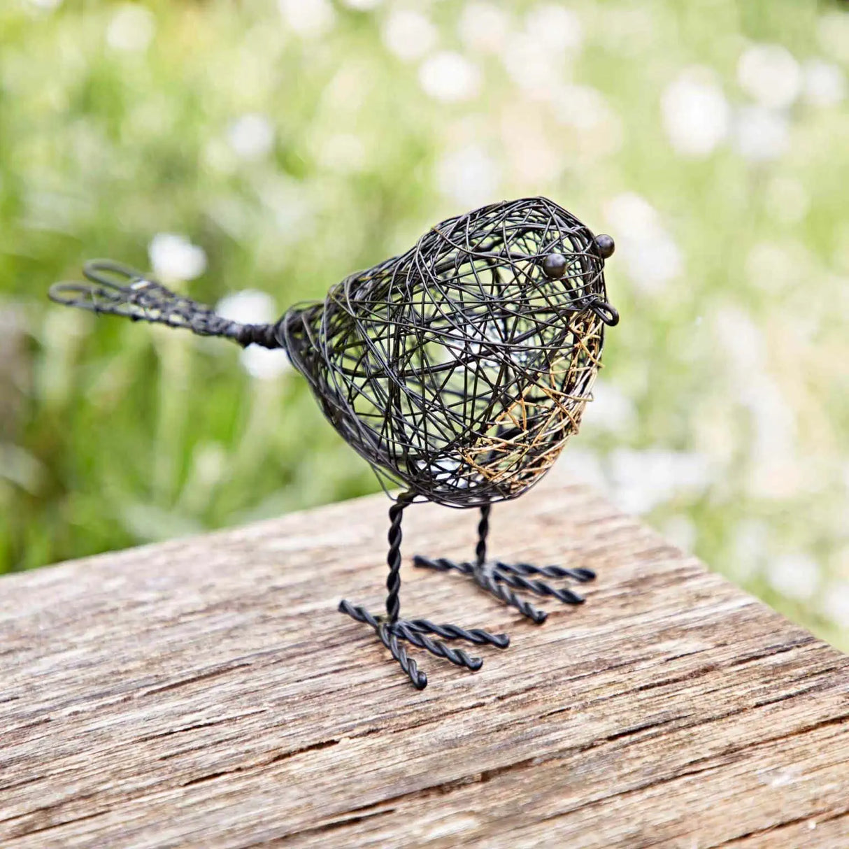 Hand made decorative wire robin Ornaments (set of 2)