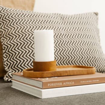 Pillar Candle Small - Certified Kernel Wax - White