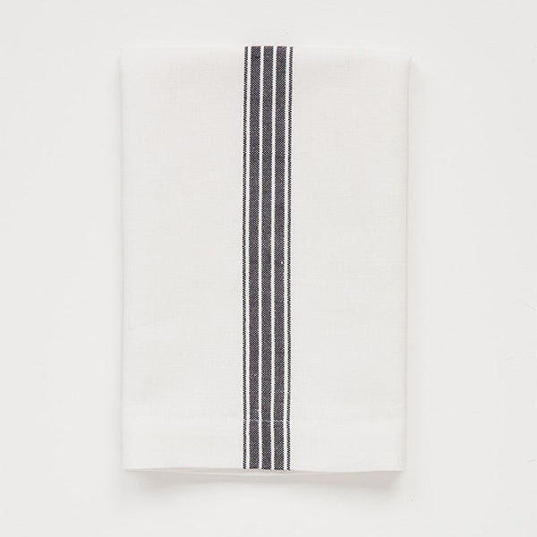 Provincial Stripe Linen & Cotton Napkin Blue