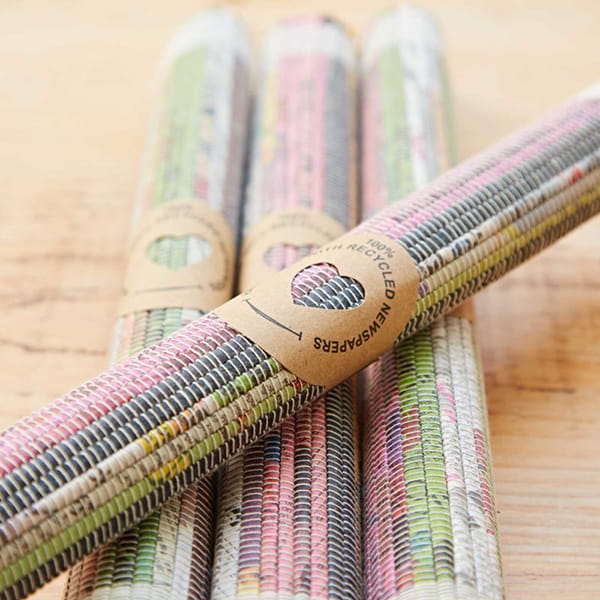 Recycled Woven Newspaper Placemat