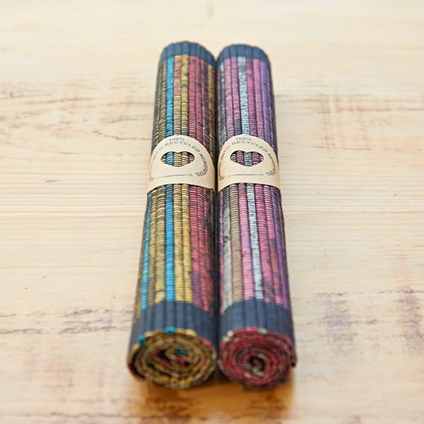 Recycled Woven Newspaper Placemat