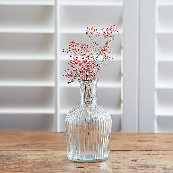 Rippled Glass Vase - Small