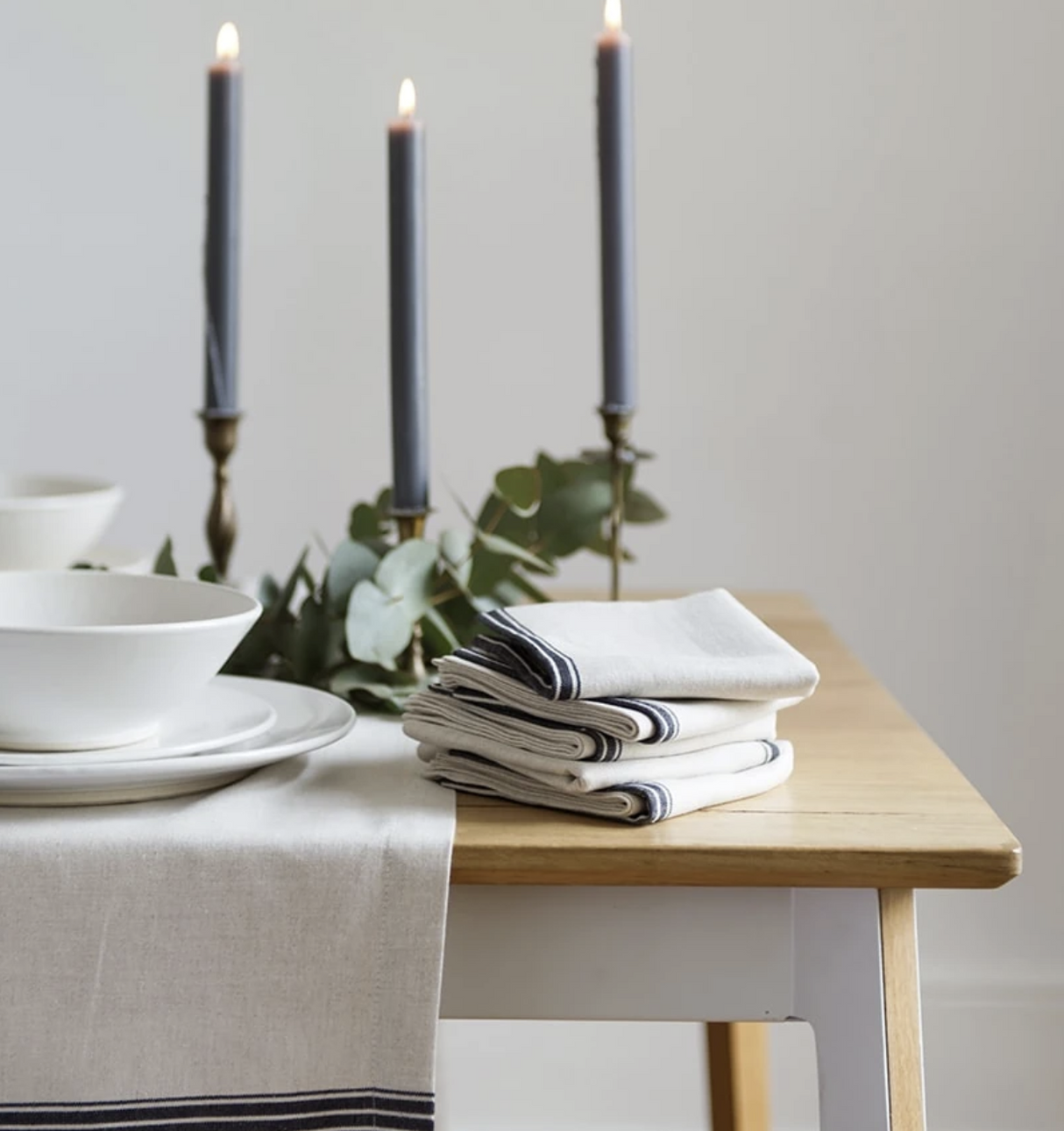 Provincial Stripe Linen & Cotton Napkin