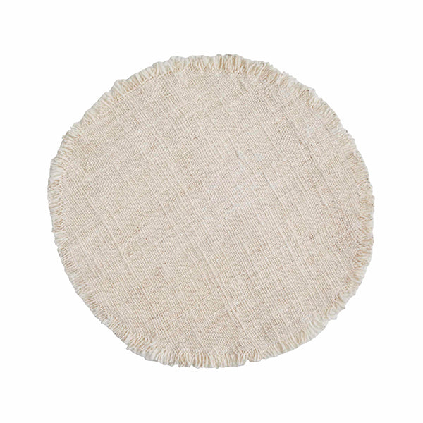 Waste Cotton Placemat - White