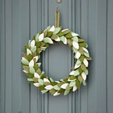 Green felt Christmas wreath