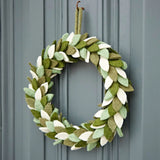 Green felt Christmas wreath