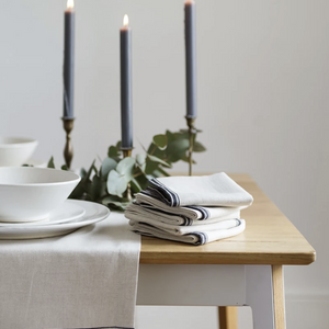Provincial Stripe Linen & Cotton Napkin